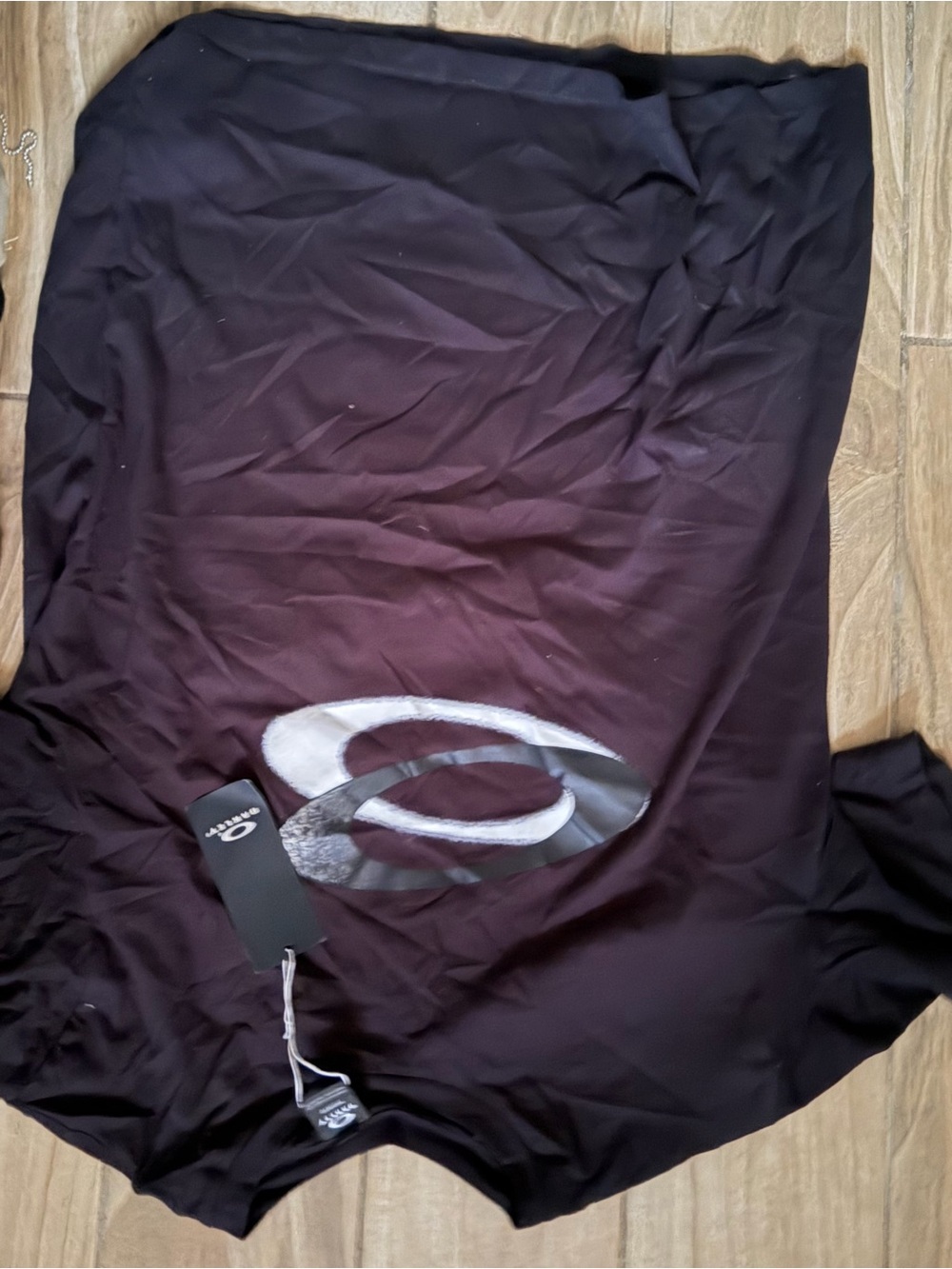 Oakley Black Short-Sleeve Tee with Silver Logo